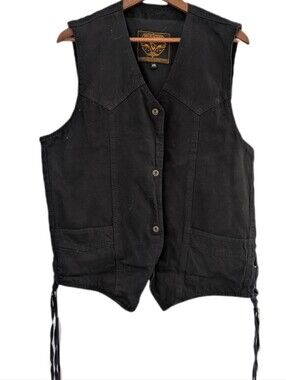 Milwaukee performance Black Denim Gun pocket Vest XXL